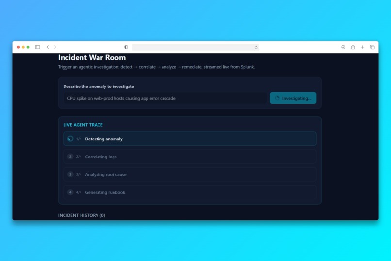 OpsWarRoom - Agentic Incident Investigation – screenshot 3