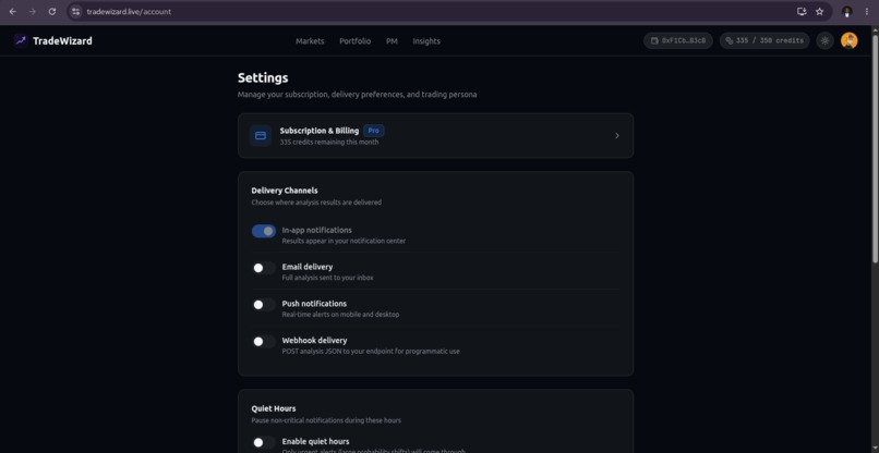 TradeWizard – screenshot 2