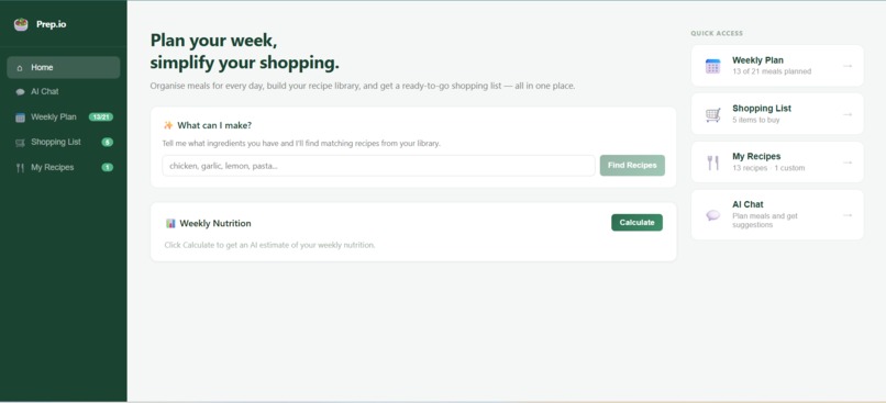 Prep.io – screenshot 1