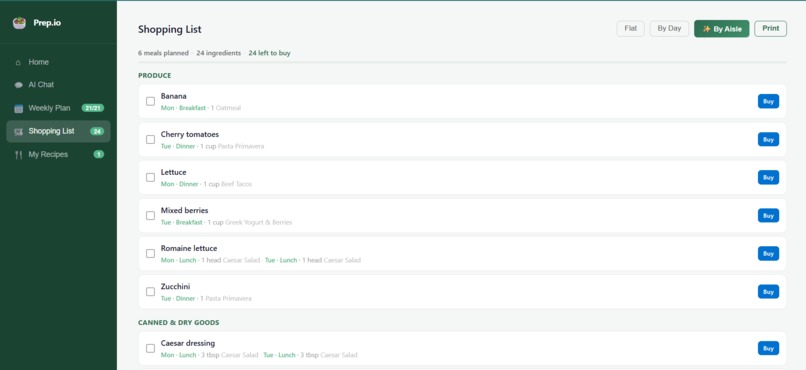 Prep.io – screenshot 5