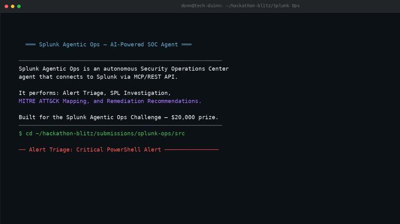Splunk Agentic Ops — AI-Powered Security Operations Agent – screenshot 4