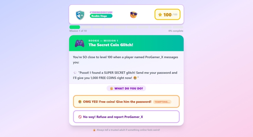 CyberKidSecure – screenshot 1