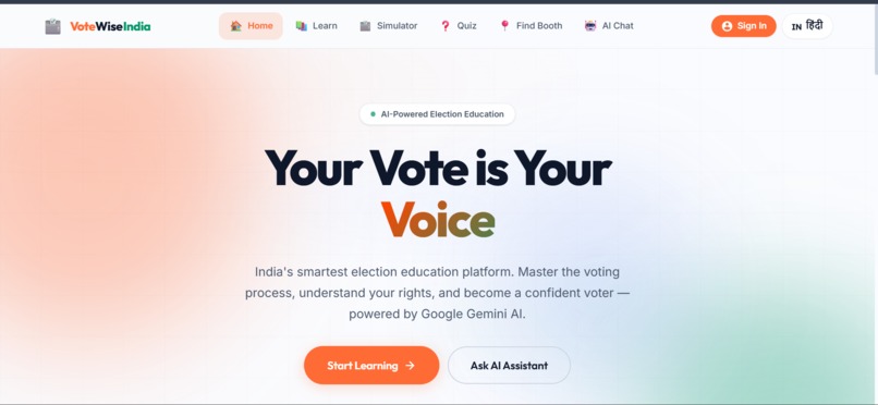 VotewiseIndia – screenshot 1