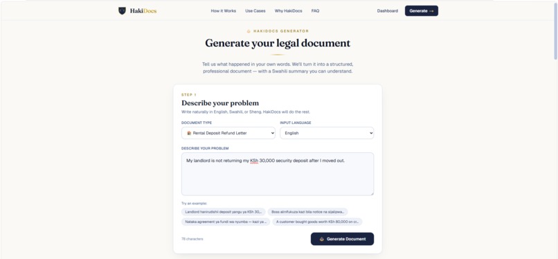 HakiDocs – screenshot 2