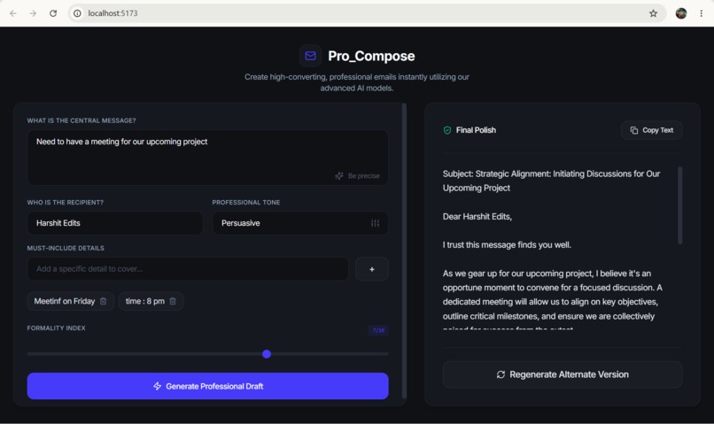 Pro_Compose – screenshot 2