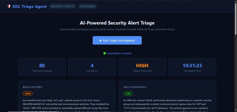 SOC Triage Agent – screenshot 2