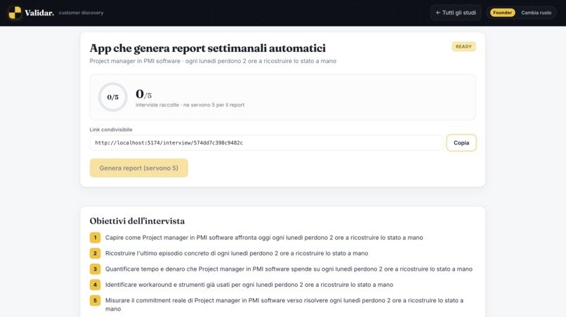 Validar – screenshot 4