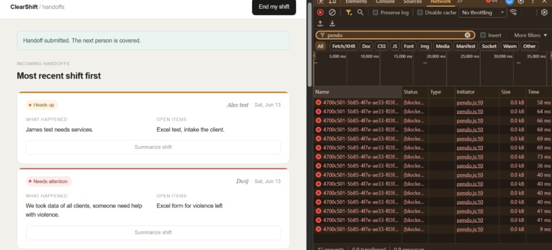 ClearShift – screenshot 2