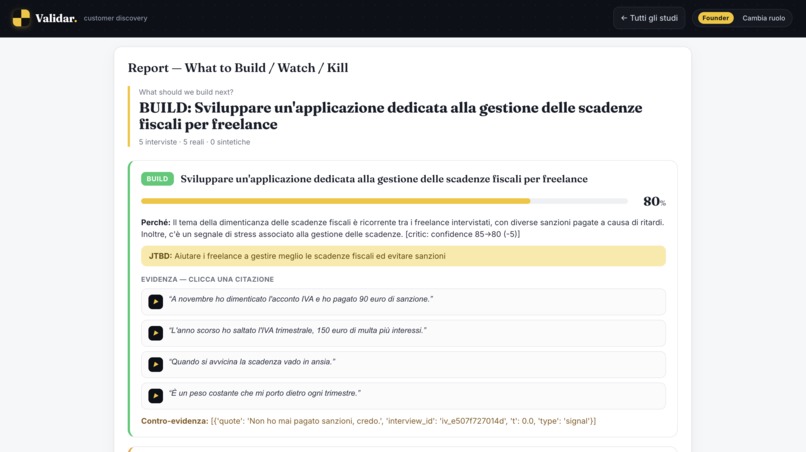 Validar – screenshot 7