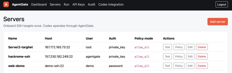 AgentGate – screenshot 2