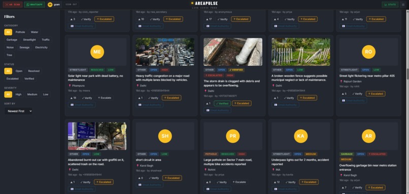 Areapulse – screenshot 2