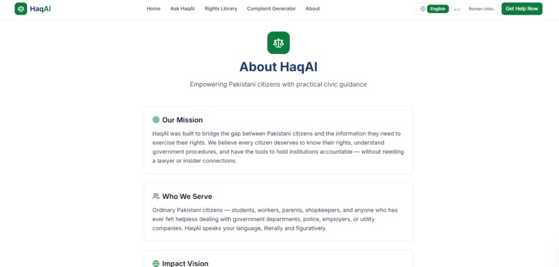 Haq-AI – screenshot 1