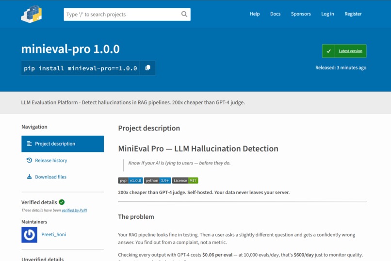 MiniEval Pro -AI Hallucination Detection for Splunk Security – screenshot 6