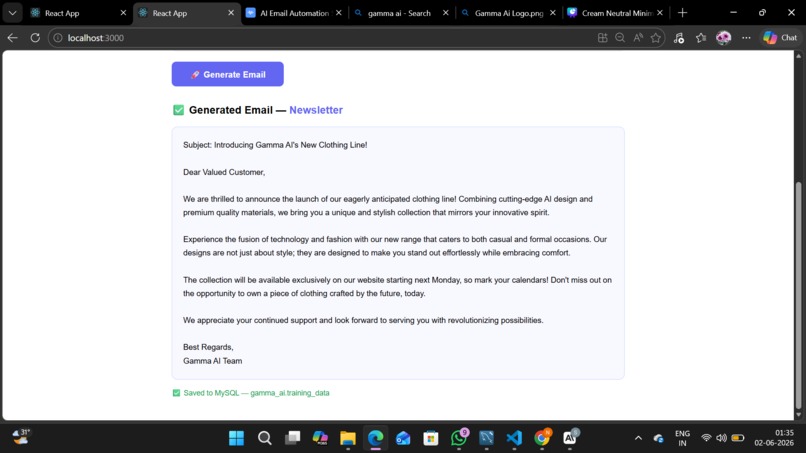 Gamma AI - Multi Agent Email Automation Engine – screenshot 2