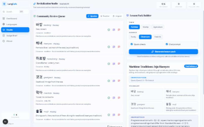 LangSafe – screenshot 2