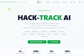 HACK-TRACK AI - Never miss another AI hackathon