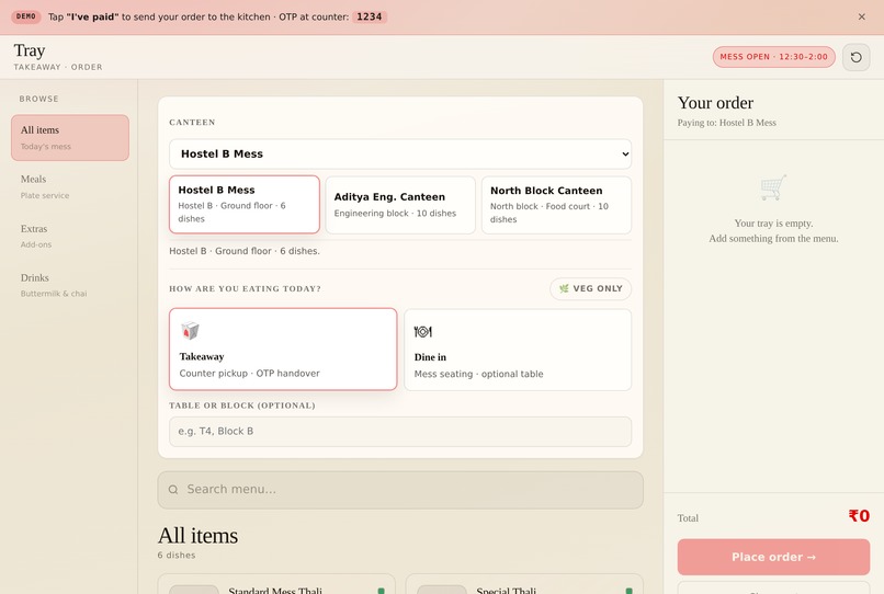 Tray – screenshot 4
