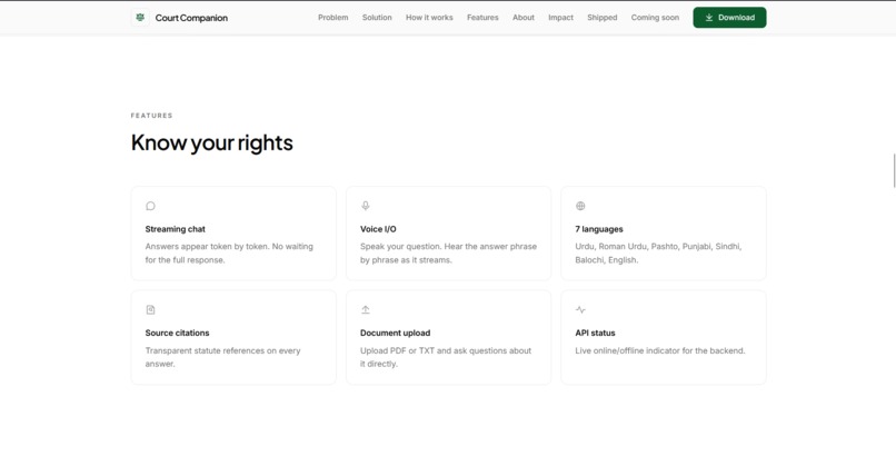 Court Companion | AI Legal Multilingual Assistant – screenshot 7