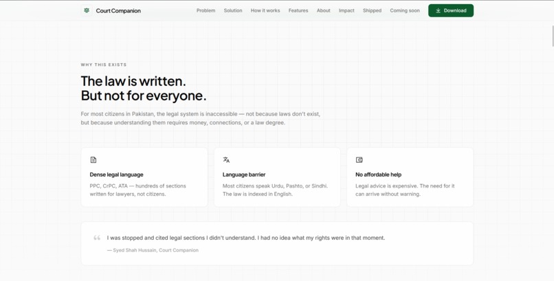 Court Companion | AI Legal Multilingual Assistant – screenshot 5