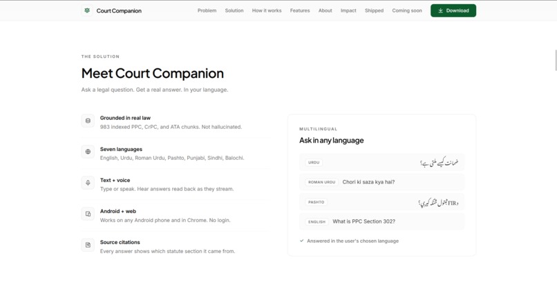Court Companion | AI Legal Multilingual Assistant – screenshot 6