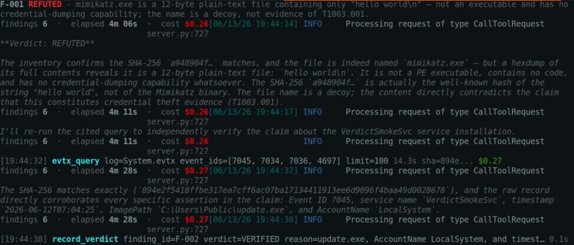 VERDICT - Autonomous DFIR Agent That Proves Its Findings – screenshot 4
