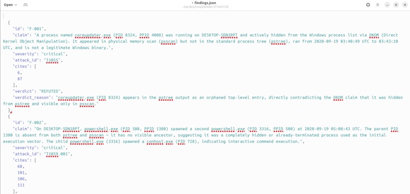 VERDICT - Autonomous DFIR Agent That Proves Its Findings – screenshot 12