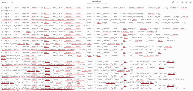 VERDICT - Autonomous DFIR Agent That Proves Its Findings – screenshot 13