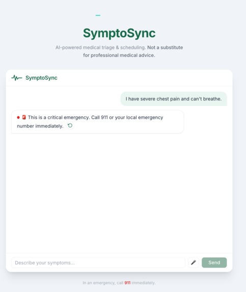 symptosync – screenshot 1