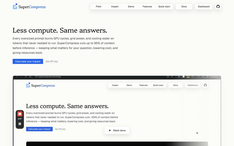 Supercompress – screenshot 1