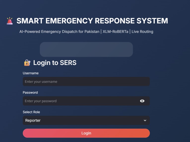 Smart Emergency Response System – screenshot 1