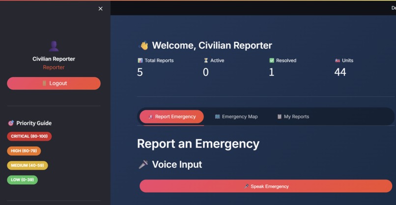 Smart Emergency Response System – screenshot 4