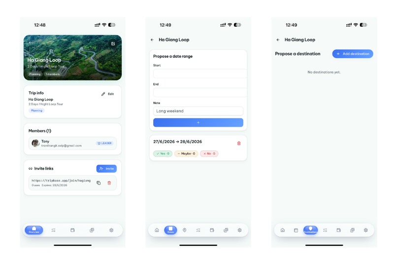 TripBase — Group travel planning, all in one place – screenshot 2