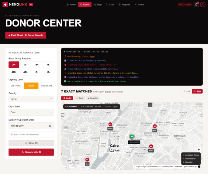 HemoLink: Precision Matching for Critical Care – screenshot 2