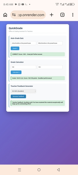 QuickGrade – screenshot 1
