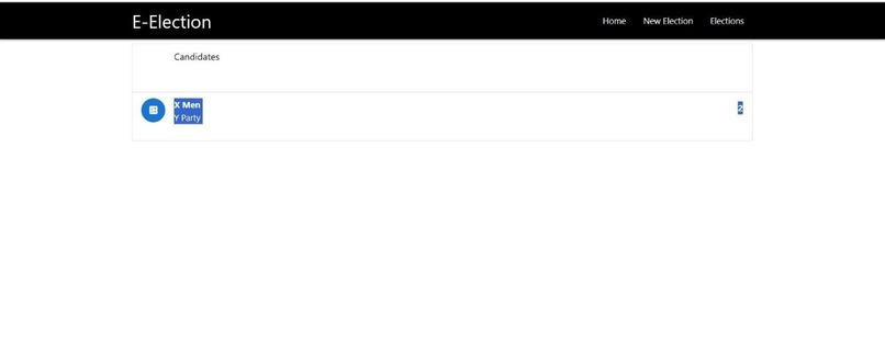 Transparent Blockchain Voting – screenshot 1