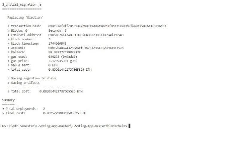 Transparent Blockchain Voting – screenshot 3