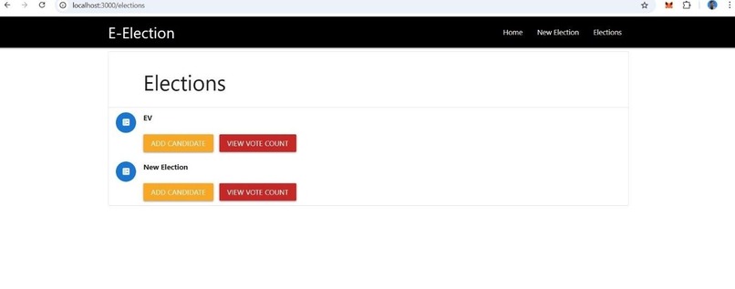Transparent Blockchain Voting – screenshot 4