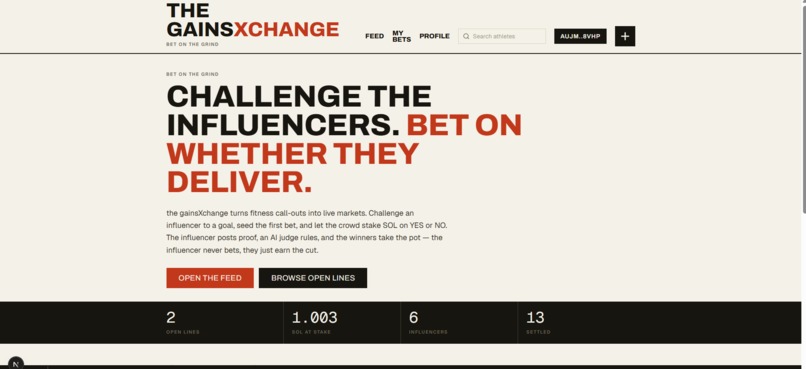 The GainsXChange – screenshot 2