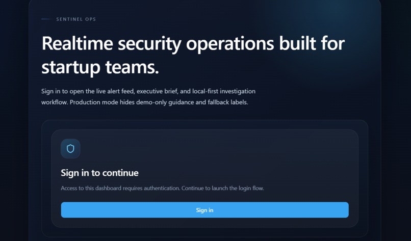 Sentinel Ops Agent – screenshot 1