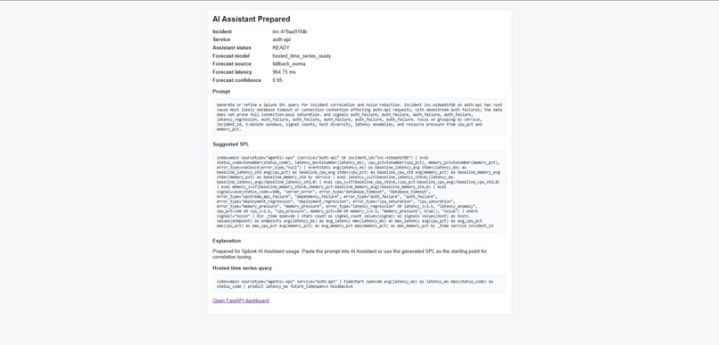 Splunk Agentic Ops Incident Copilot – screenshot 10
