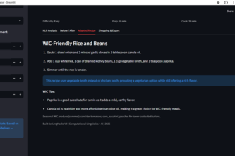 WIC Recipe Parser