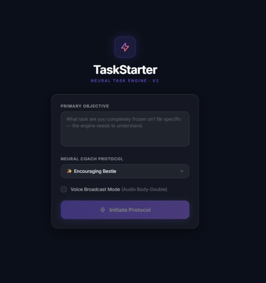 TaskStarter – screenshot 1