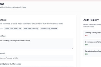 TruthLens (an AI-powered verification application)