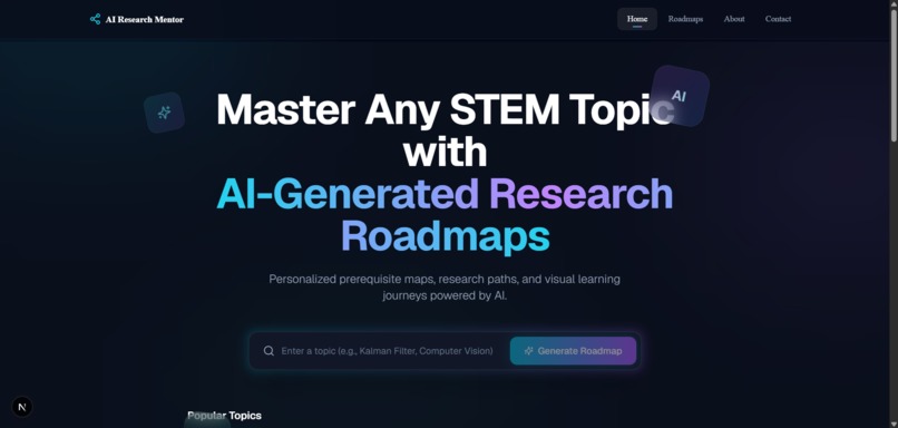 AI Research Mentor – screenshot 1