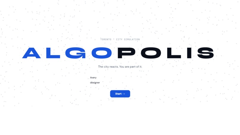 AlgoPolis – screenshot 1