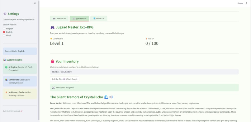 Omni-STEM: AI-Powered Eco-Build Lab – screenshot 5