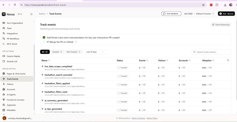 HACK-TRACK AI - Never miss another AI hackathon – screenshot 4