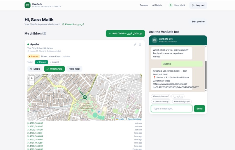 VanSafe – screenshot 3