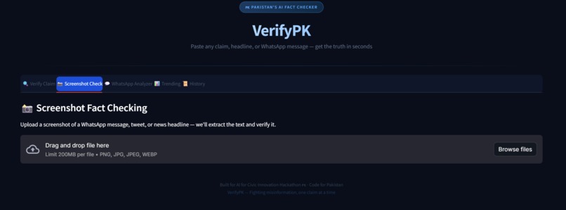 VerifyPK - AI Fact-Checking for Pakistan – screenshot 3
