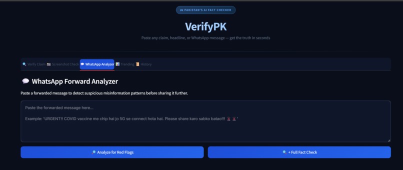 VerifyPK - AI Fact-Checking for Pakistan – screenshot 6